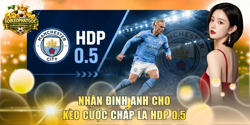 Nhận định Anh cho kèo cược chấp là HDP 0.5