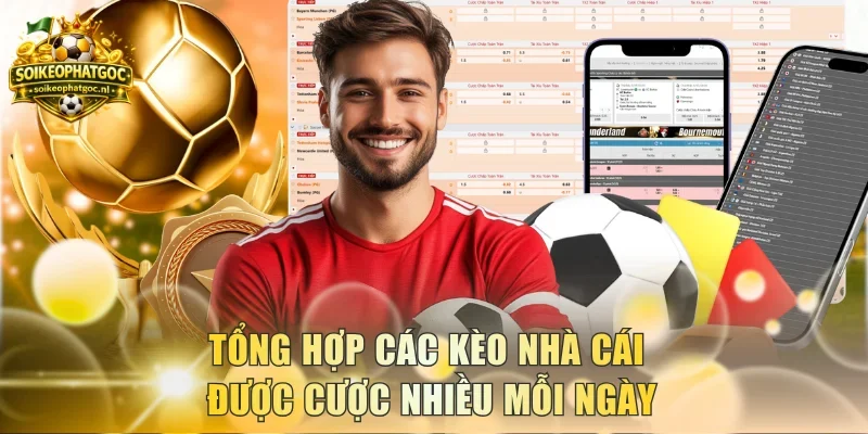 Tổng hợp các kèo nhà cái được cược nhiều mỗi ngày